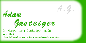 adam gasteiger business card